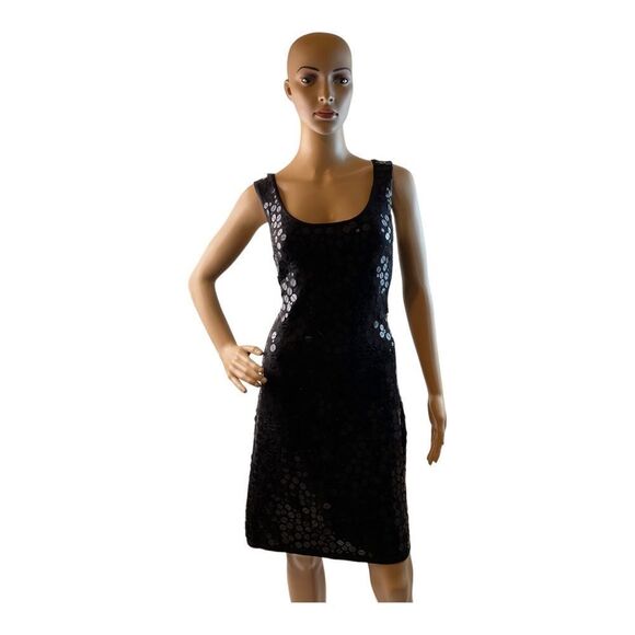 Worthington Dresses & Skirts - Worthington Women’s Black Sleeveless Sequin Knee Length Dress Size M.